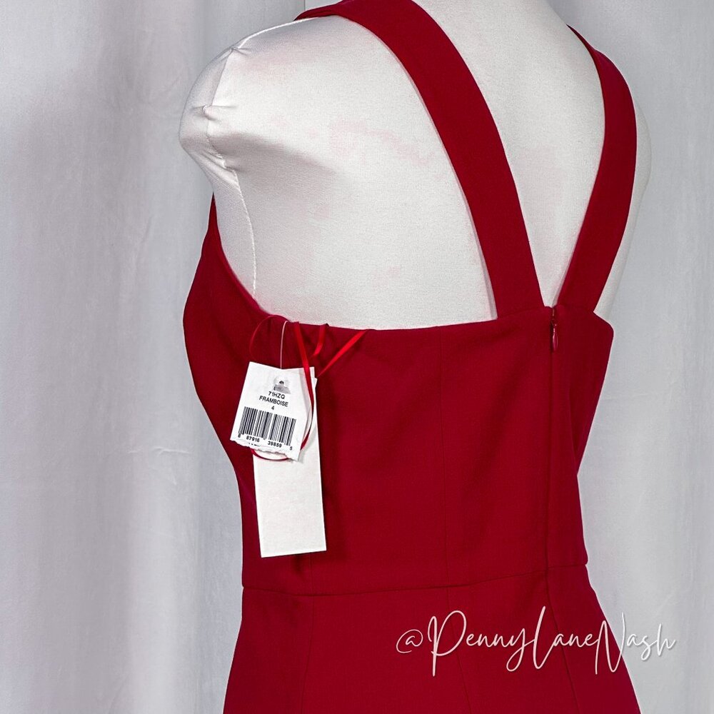 NWT French Connection Sleeveless A-Line Mini Dress Red Size 4 - Picture 11 of 11